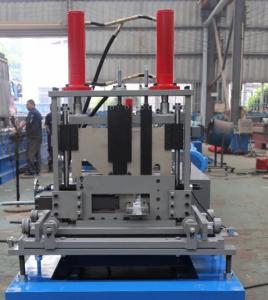 China 1.5mm-3mm Q195-235 Blue C Z Purlin Roll Forming Machine With 18 Forming Roller wholesale