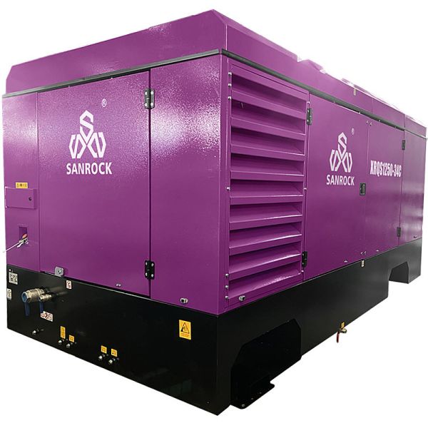 Lubricated Screw Air Compressor Portable Rotary Screw Air Compressor Machine Mining Air Compressor