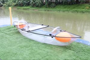 China Transparent polycarbonate plastic Transparent roto molded plastic kayak wholesale
