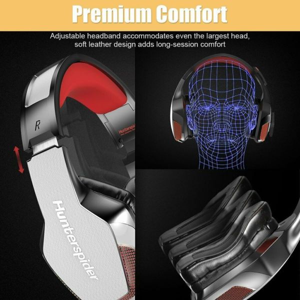 3.5MM PS4 2.2kohm HUNTERSPIDER V4 Headset Gaming