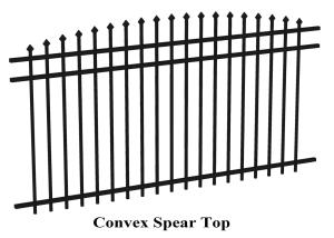 China 2400mm width Crimped spear metal garrison fence supplier wholesale