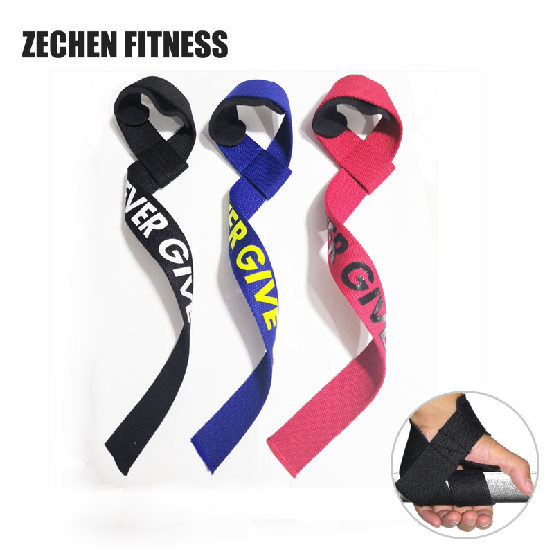 Leather Weightlifting Wrist Straps Wraps Heavy Duty Gym Work Out