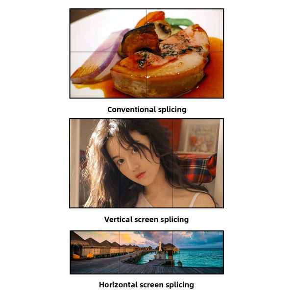55 Inch Indoor Floor Standing hd Lcd Display 3x3 3x4 4x4 Multi Screen Splicing Lcd Video Wall