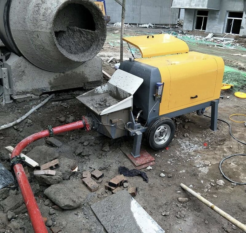 30kw XDEM Concrete Delivery Pump 10-30mm 25 Cubic Meters Drag Pump