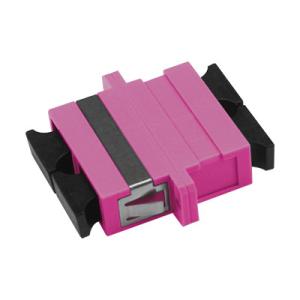 China SC OM4 DX Adapter With Flange Fiber Optic Adapter/Coupler wholesale