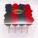 Factory Price Clear Acrylic Box OEM/ODM Transparent Preserved Rose Acrylic Box