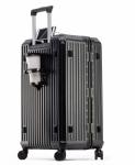 New Arrival Vintage Multifunctional Abs Aluminum Luggage Hardside Trolley Case