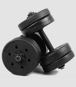 China Adjustable cement dumbbell,plastic coated cement dumbbell plate wholesale