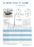 Practical 12 Volt Brushless DC Motor 3725 3000RPM Black Color
