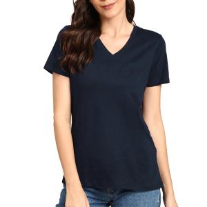 China Wholesale 100% Cotton Customized Logo Printed Blank t shirts Plain Women T Shirt wholesale