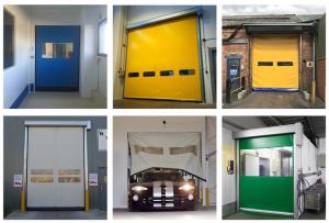 China Industrial Zipper Automatic Rapid Roller Doors High Speed Shutter Pvc Industrial on sale