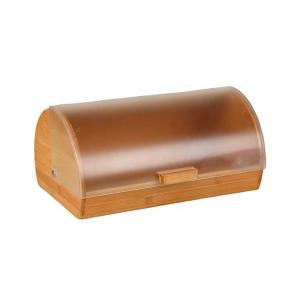 China Sturdy Bamboo Bread Bin / Wooden Bread Storage Holder Water Resistance on sale