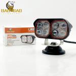 9-85V Red Devil Eyes 8 Eyes White Yellow Dual Color Aluminum Mini Driving Lights