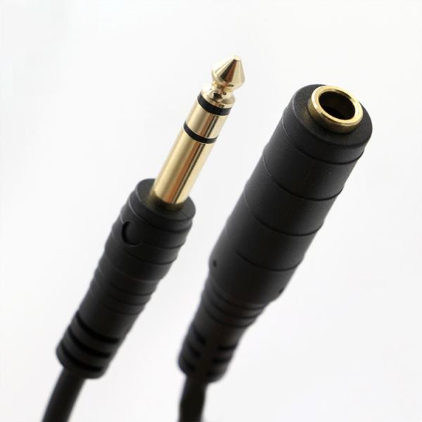 3M Gold Plated 6.35mm Jack 1/4 inch TRS Male To 1/4 inch TS Jack Female Audio
