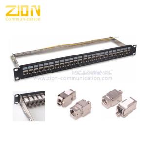 China Patch Panel ZCPP199/200-24 Ports Cat6 for Rack , Date Center Accessories , from China Manufacturer - Zion Communiation wholesale
