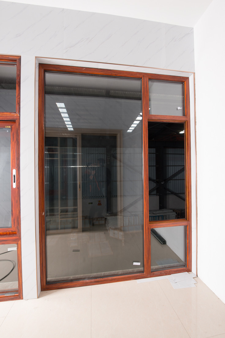High Safe Glass Aluminium Windows Door Trim Sound Insulation Slide Smoothly