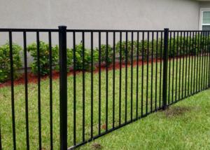 China Residential Black Wrought Iron Fence Panels For Flat Top 1000mm - 2400mm Length wholesale