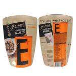 Food Grade Kraft Paper Stand Up Plastic Pouch With Zipper For Fruit Candy Tea