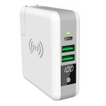 Wall Charging 2 USB 6700mAh Wireless Charger Power Bank