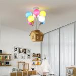 Balloon Fly House Color Nordic Simple Cartoon Children's Room Chandelier(WH-MA