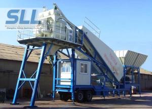 China Professional Mobile Concrete Batching Plant Mobile Batch Plant Concrete With JS500 Mixer wholesale