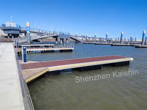 China Marina Boat Aluminum Floating Docks Pile Guide Pier Pontoon 2000mm wholesale