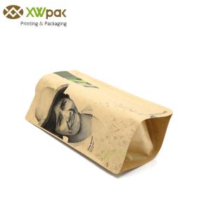China Custom k Kraft Paper Packaging Bags Food Bag Pouch Resealable For Coffee Tea wholesale