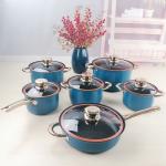 Hot Sale Color Cookware Non Stick Cookware Sets 12pcs Stainless Steel Cooking