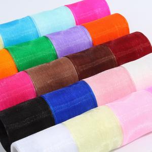 China 2.5cm Polyester Organza Ribbon for DIY bows or Wedding Decoration or Cake Wrapping wholesale
