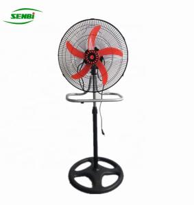 China 3 In 1 Industrial AC Stand Fan 18 Inch Black Color With Orange Blades wholesale