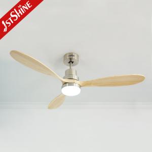 China Decorative Modern RoHS Remote LED Ceiling Fan 52 Inch With Light Mulit Colors wholesale