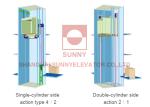 Hydraulic 1500mm Pit High Speed Elevator With Stainless Steel 304