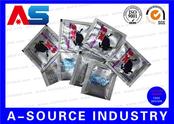 Oral Jelly Pharmaceutical Aluminum Foil Bags Custom Logo Printing / 4 Sides