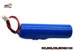 Blue Rechargeable Li Ion Battery Pack INR18650 3.7V 2500mAh 1000 Times Cycle