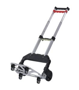 China 68kg Telescopic Foldable Cart Trolley TPR Wear resist Wheel Folding Luggage Trolley wholesale