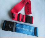 5.0cm*180cm Pantone Colors Personalised Luggage Straps With Lock