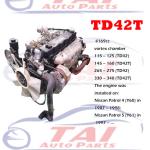 Japanese Car Used Engine Assembly QD32 TD42 ZD30 Diesel Engine For Nissan