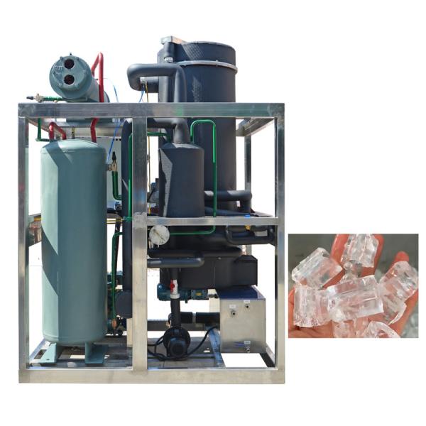 1320x1000x1660 mm High Productivity Ice Tube Machine 1 Ton 1000kg Commercial