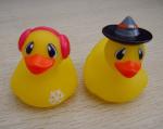5cm Length Mini Yellow Cute Rubber Ducks , Bathroom Rubber Ducks Phthalates Free