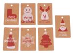 Recyclable PDF Kraft Paper Hang Tags Swing For Christmas Gifts