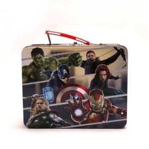 China Marvel Avengers Metal Tin Lunch Box wholesale