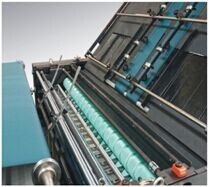 High Speed Automatic Flute Laminating Machine With Auto Rolling - Over 200 - 450gsm