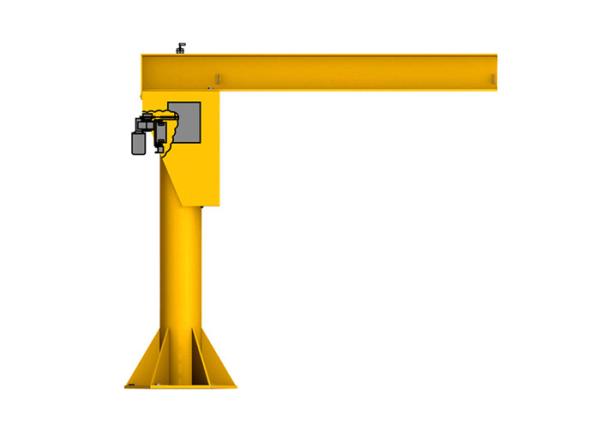 Column Mounted Industrial Lifting Equipment Floor Fixed Slewing 3 Ton For
