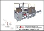 High Capacity Carton Packing Machine / Case Erector Machine For Bottle Filling