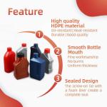 Custom Empty Engine Oil Bottle 1000ml HDPE Plastic Motor Oil Bottles