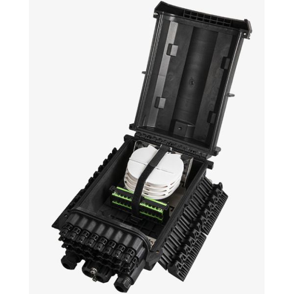 144 core Fiber Optic Distribution Box , Fiber Connection Box Wall Mountable 24F