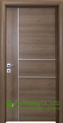 Eco-friendly Swing Type Interior PVC Wood Doors,40mm thickness wood door, For