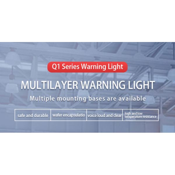 Durable Q1 Series Machine Signal Tower Light Stacked LED Warning Light For Machinery