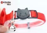Eco - Friendly Butterfly Nylon Cat Collar Breakaway Pet Collar With Bell