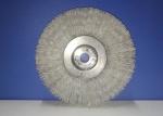 Crimped Round Plastic Wire Wheel Brush 100MM OD Fill Density White Color